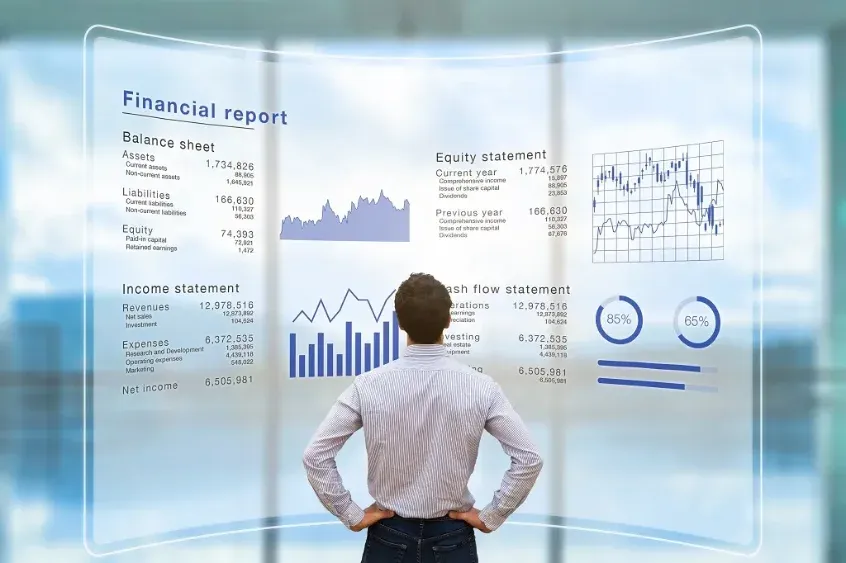 Accounting ledger, calculator and VAT return